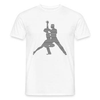 Dance - Men's T-Shirt - white - Front - AI Model Male 178 dark (178cm)