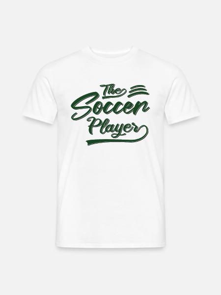 the soccer player - Männer T-Shirt - Weiß