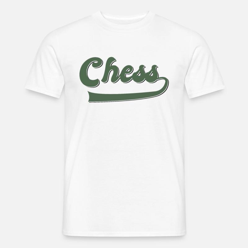 Schach - Männer T-Shirt - Weiß