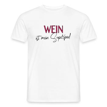 cooler Wein Spruch - Männer T-Shirt - Weiß - Vorne - AI Model Male 178 dark (178cm)