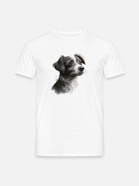 Hund - Männer T-Shirt - Weiß