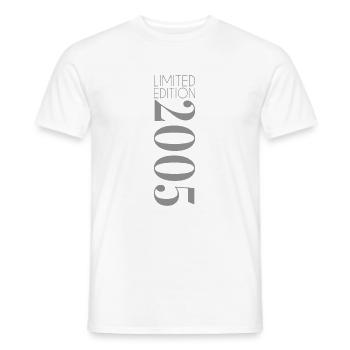 Limited Edition 2005 - Männer T-Shirt - Weiß - Vorne - AI Model Male 178 dark (178cm)