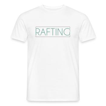 Lettrage de rafting - T-shirt homme - blanc - Devant - AI Model Male 178 dark (178cm)