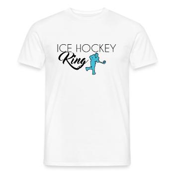 Eishockey King - Männer T-Shirt - Weiß - Vorne - AI Model Male 178 dark (178cm)