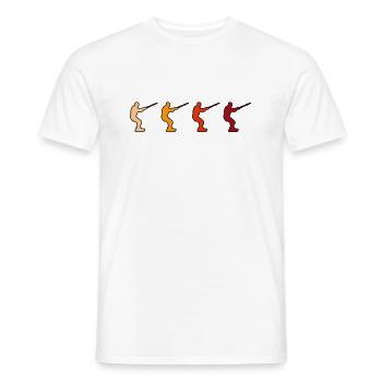 Kite Surfing Retro - Men's T-Shirt - white - Front - AI Model Male 178 dark (178cm)