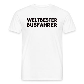 Busfahrer Spruch - Männer T-Shirt - Weiß - Vorne - AI Model Male 178 dark (178cm)