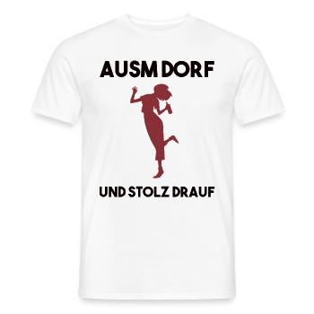 Dorfleben Spruch - Männer T-Shirt - Weiß - Vorne - AI Model Male 178 dark (178cm)