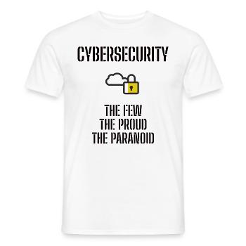Cybersecurity - IT-Sicherheit Informatiker - Männer T-Shirt - Weiß - Vorne - AI Model Male 178 dark (178cm)
