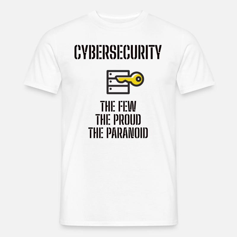 Cybersecurity - IT-Sicherheit Informatiker - Männer T-Shirt - Weiß