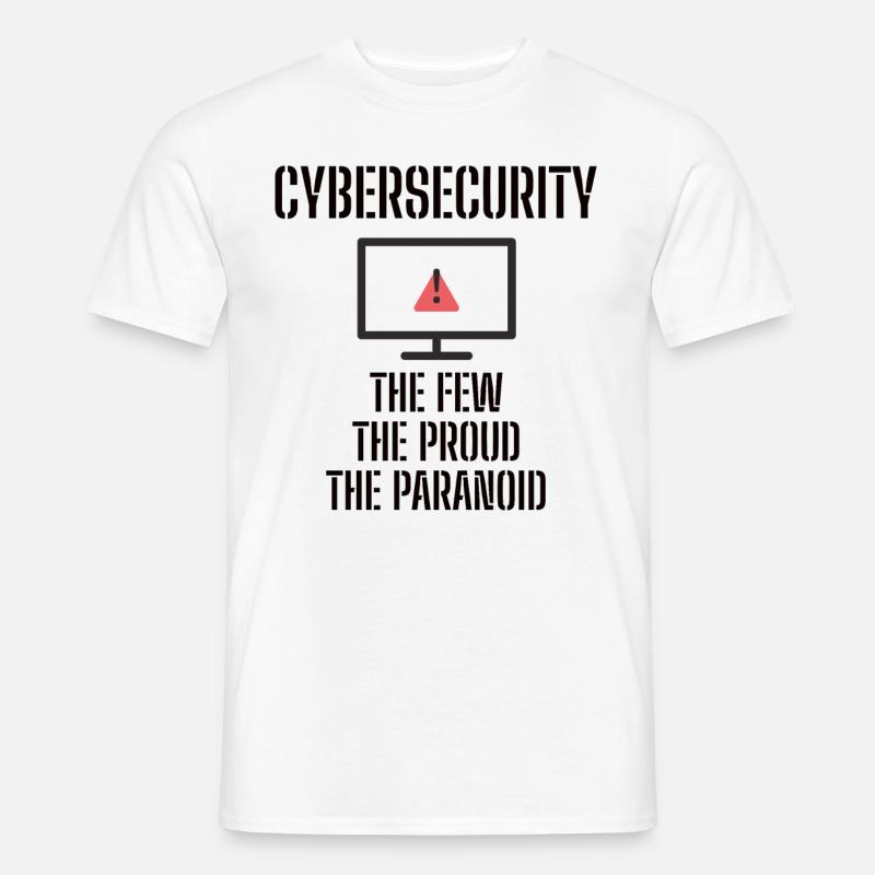 Cybersecurity - IT-Sicherheit Informatiker - Männer T-Shirt - Weiß