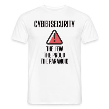 Cybersecurity - IT Security Computer Scientists - Men's T-Shirt - white - Front - AI Model Male 178 dark (178cm)