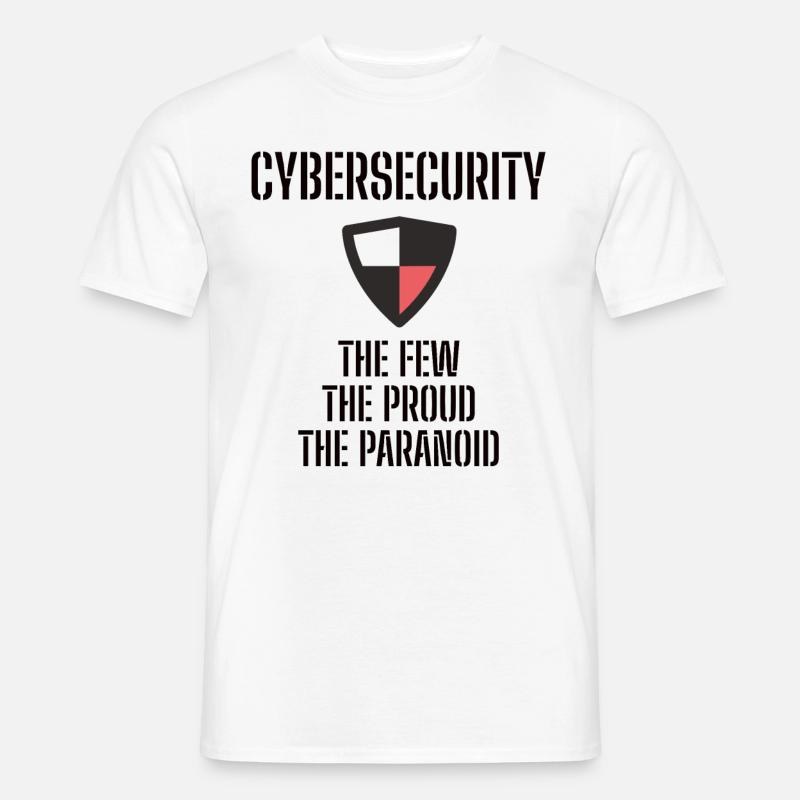 Cybersecurity - IT Security Computer Scientists - Men's T-Shirt - white