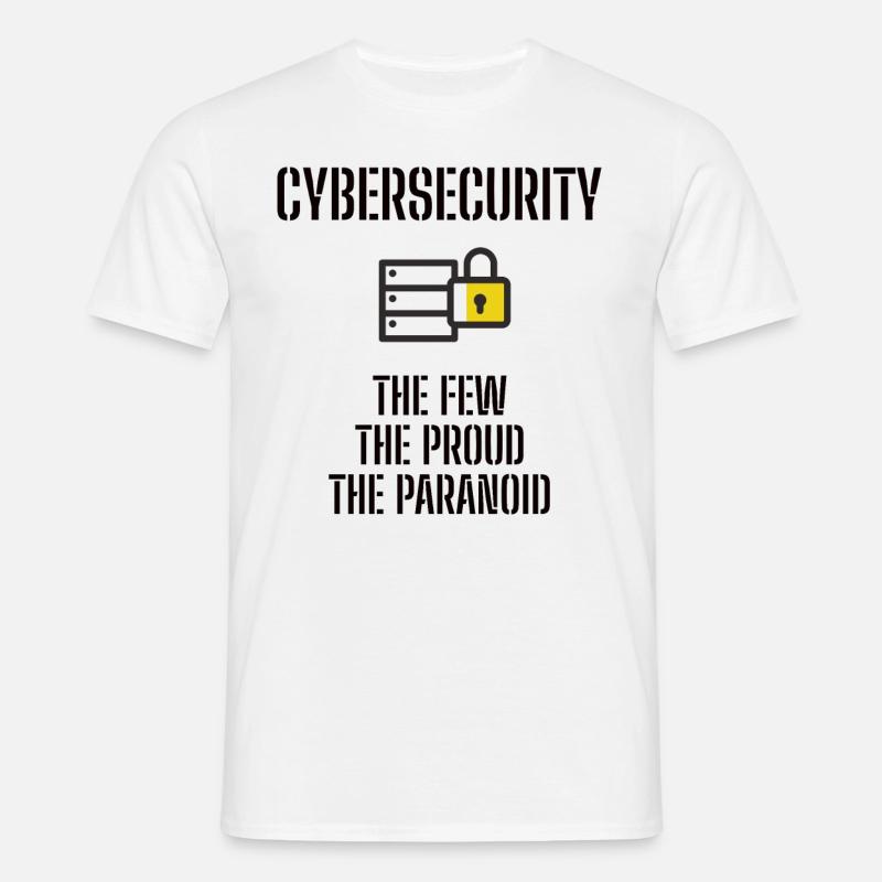 Cybersecurity - IT Security Computer Scientists - Men's T-Shirt - white