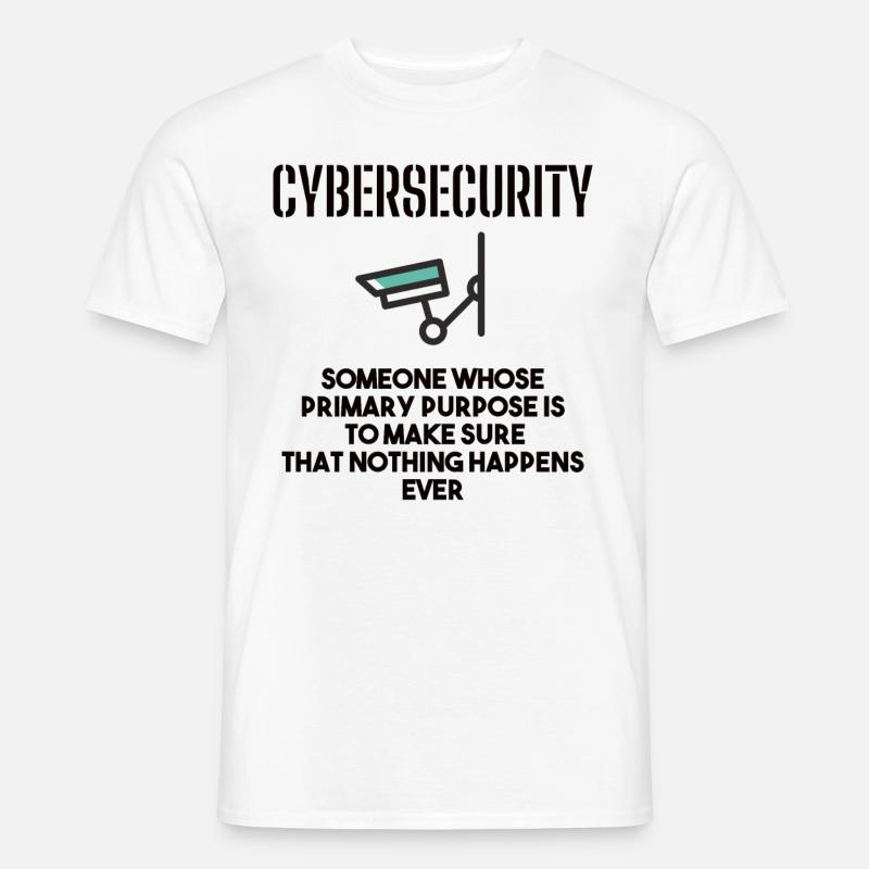 Cybersecurity - IT-Sicherheit Informatiker - Männer T-Shirt - Weiß