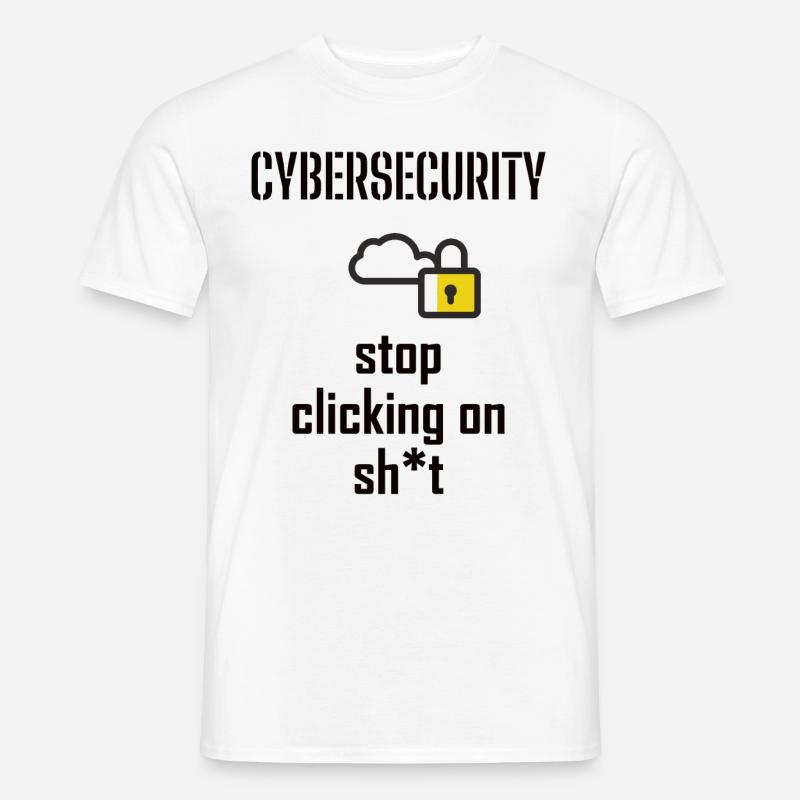 Cybersecurity - IT-Sicherheit Informatiker - Männer T-Shirt - Weiß