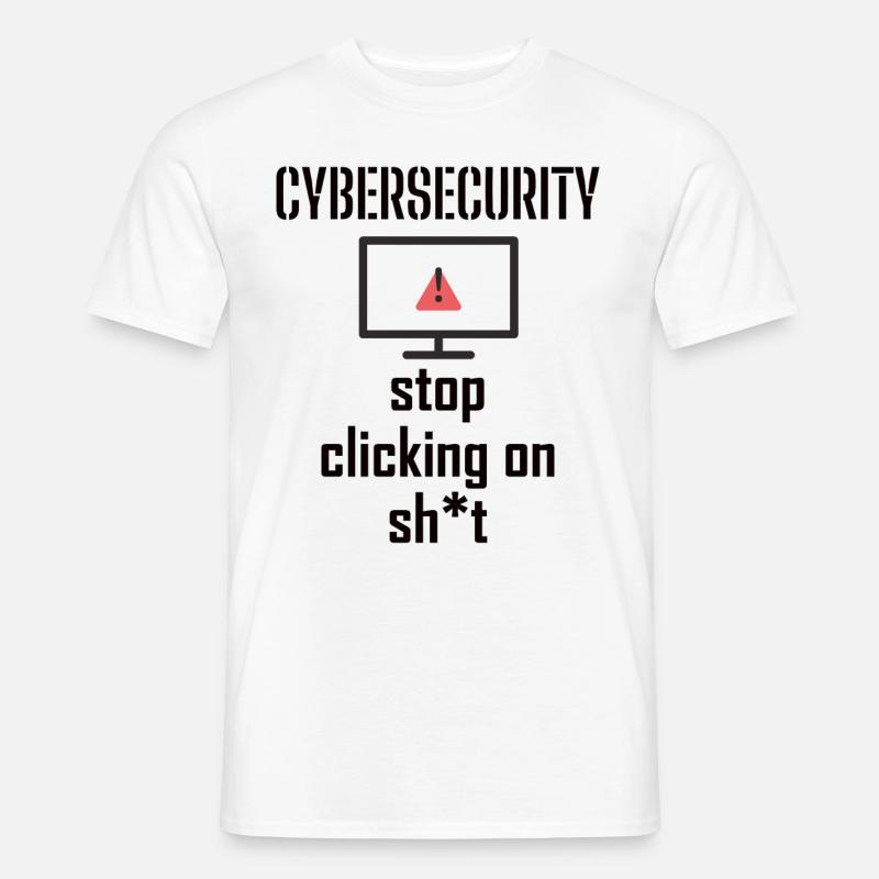 Cybersecurity - IT-Sicherheit Informatiker - Männer T-Shirt - Weiß