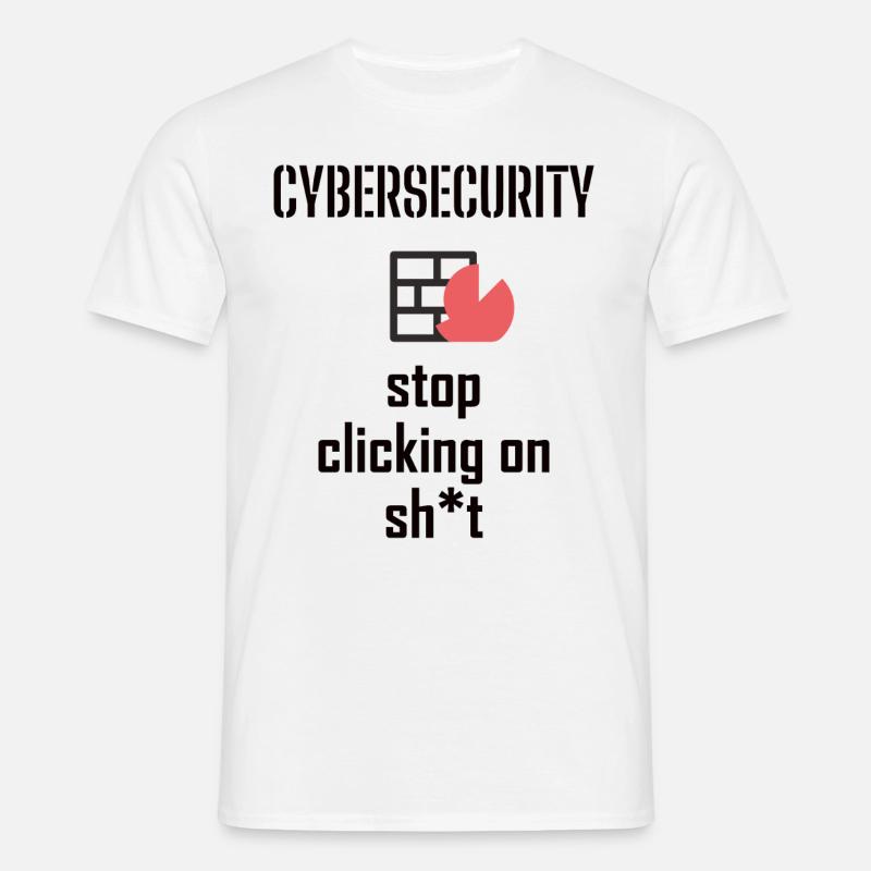 Cybersecurity - IT Security Computer Scientists - Men's T-Shirt - white