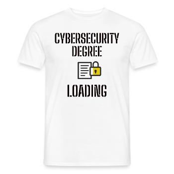 Cybersecurity - IT-Sicherheit Informatiker - Männer T-Shirt - Weiß - Vorne - AI Model Male 178 dark (178cm)