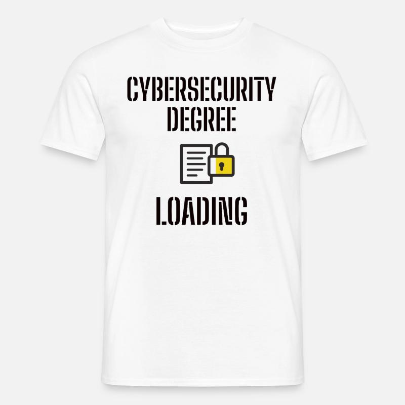 Cybersecurity - IT-Sicherheit Informatiker - Männer T-Shirt - Weiß
