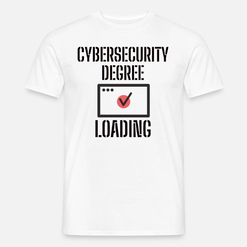Cybersecurity - IT-Sicherheit Informatiker - Männer T-Shirt - Weiß