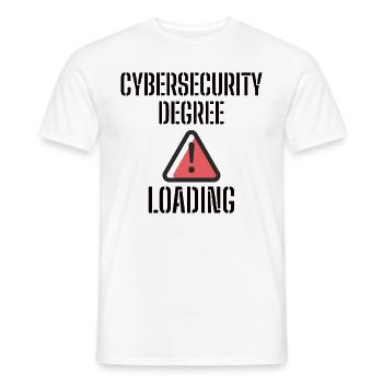 Cybersécurité - Informaticiens en sécurité des TI - T-shirt homme - blanc - Devant - AI Model Male 178 dark (178cm)