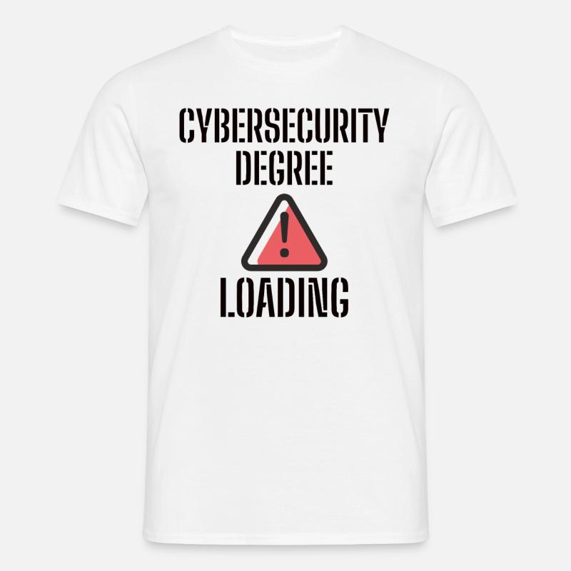 Cybersecurity - IT Security Computer Scientists - Men's T-Shirt - white