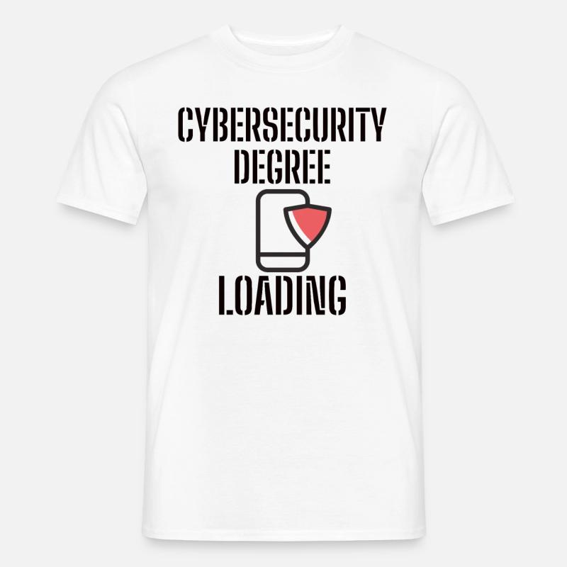 Cybersecurity - IT-Sicherheit Informatiker - Männer T-Shirt - Weiß