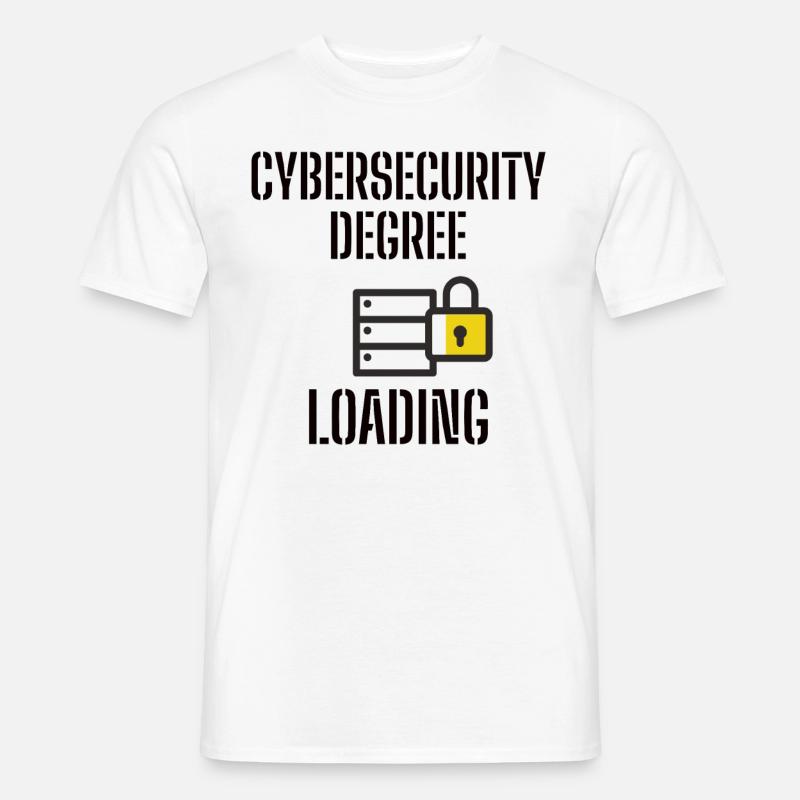 Cybersecurity - IT-Sicherheit Informatiker - Männer T-Shirt - Weiß