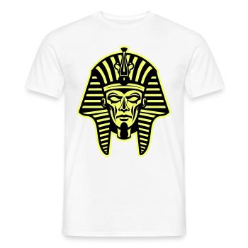 Crâne de pharaon - T-shirt homme - blanc - Devant - AI Model Male 178 dark (178cm)