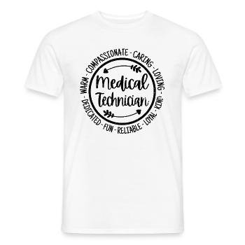 Technicien Médical Vintage Cadeau - T-shirt homme - blanc - Devant - AI Model Male 178 dark (178cm)