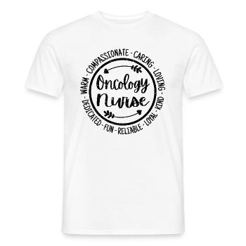 Oncology Nurse - Men's T-Shirt - white - Front - AI Model Male 178 dark (178cm)