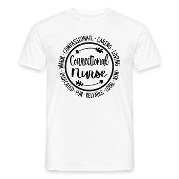 Correctional Nurse Life Krankenpflegeschule - Männer T-Shirt - Weiß - Vorne - AI Model Male 178 dark (178cm)