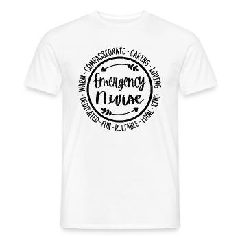 Escouade des infirmières d’urgence à l’urgence - T-shirt homme - blanc - Devant - AI Model Male 178 dark (178cm)