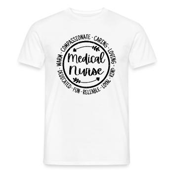 Medizinische Krankenschwester Life Nursing Squad Wertschätzung - Männer T-Shirt - Weiß - Vorne - AI Model Male 178 dark (178cm)