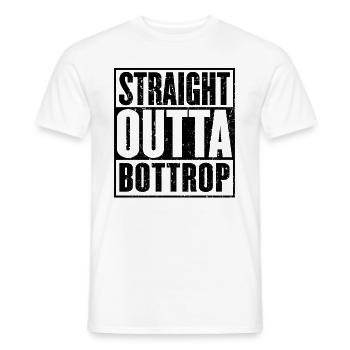 Sortie directe Bottrop - T-shirt homme - blanc - Devant - AI Model Male 178 dark (178cm)