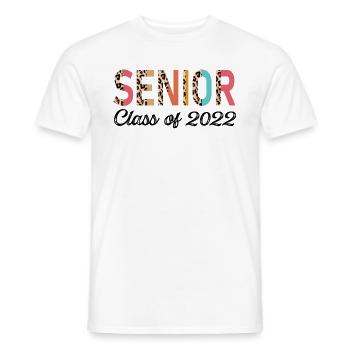 Senior Class Of 2022 Leopard Seniors 23 - Men's T-Shirt - white - Front - AI Model Male 178 dark (178cm)
