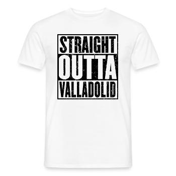 Droite Outta Valladolid - T-shirt homme - blanc - Devant - AI Model Male 178 dark (178cm)