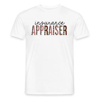 Insurance Appraiser Leopard Print Funny - Men's T-Shirt - white - Front - AI Model Male 178 dark (178cm)