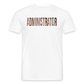 Administrateur - T-shirt homme - blanc - Devant - AI Model Male 178 dark (178cm)
