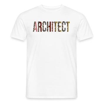 Architekt - Männer T-Shirt - Weiß - Vorne - AI Model Male 178 dark (178cm)