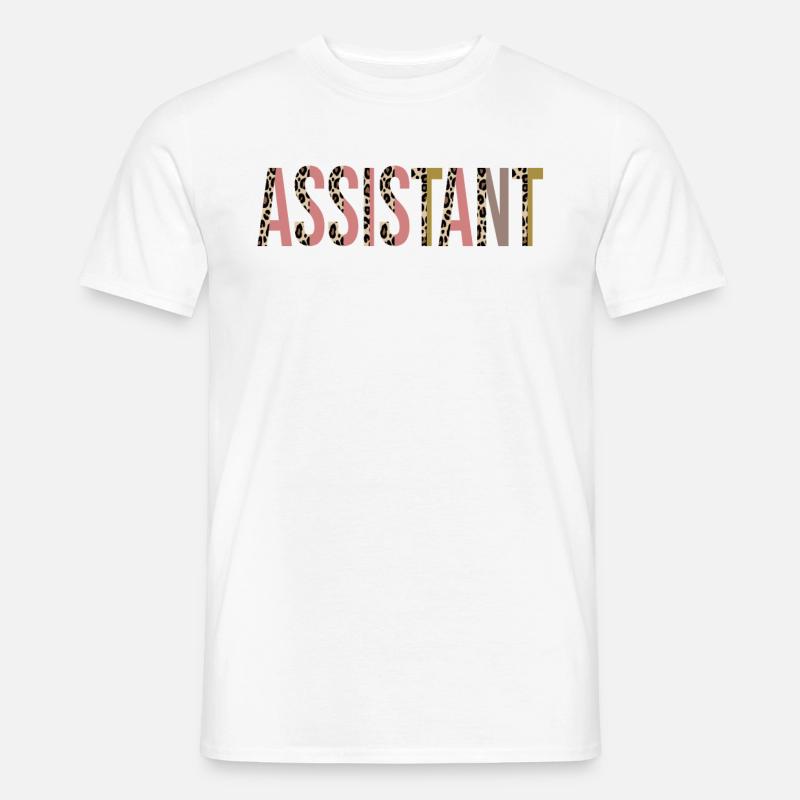 Assistent - Männer T-Shirt - Weiß