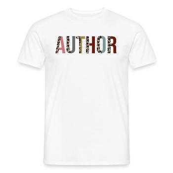 Auteur - T-shirt homme - blanc - Devant - AI Model Male 178 dark (178cm)