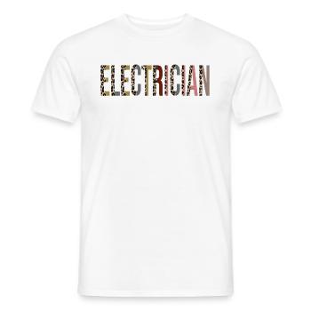 Elektriker - Männer T-Shirt - Weiß - Vorne - AI Model Male 178 dark (178cm)