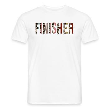 Finisher - Men's T-Shirt - white - Front - AI Model Male 178 dark (178cm)