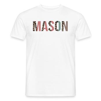 Maurer - Männer T-Shirt - Weiß - Vorne - AI Model Male 178 dark (178cm)