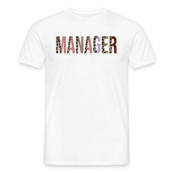 Manager - Männer T-Shirt - Weiß - Vorne - AI Model Male 178 dark (178cm)