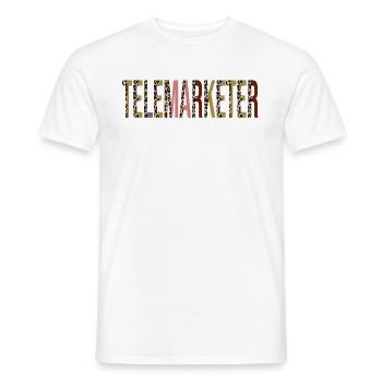 Telemarketer - Men's T-Shirt - white - Front - AI Model Male 178 dark (178cm)