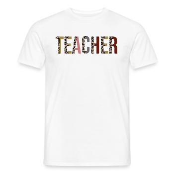 Lehrer - Männer T-Shirt - Weiß - Vorne - AI Model Male 178 dark (178cm)