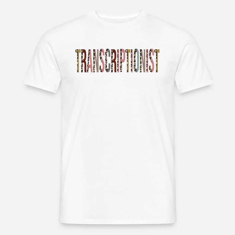Transcripteur - T-shirt homme - blanc