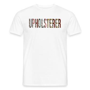 Polsterer - Männer T-Shirt - Weiß - Vorne - AI Model Male 178 dark (178cm)